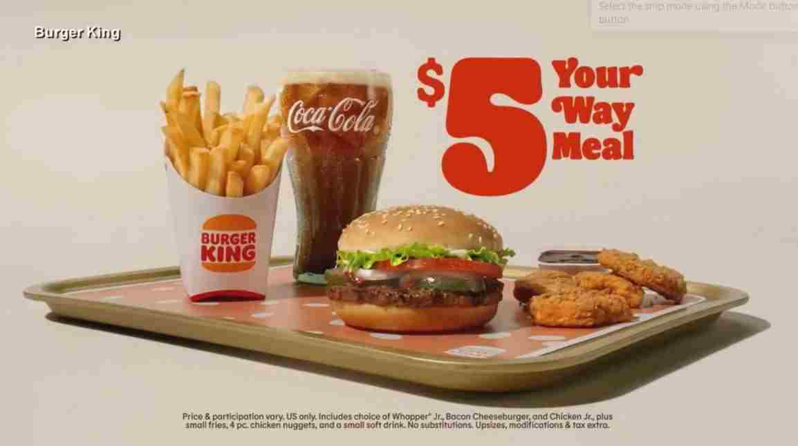 Burger King Value Menu