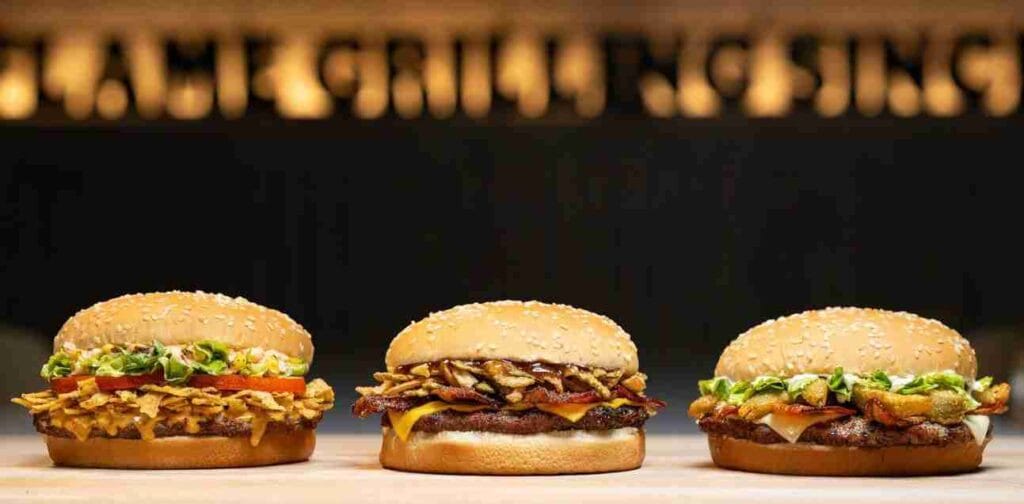 Burger King Whopper Menu